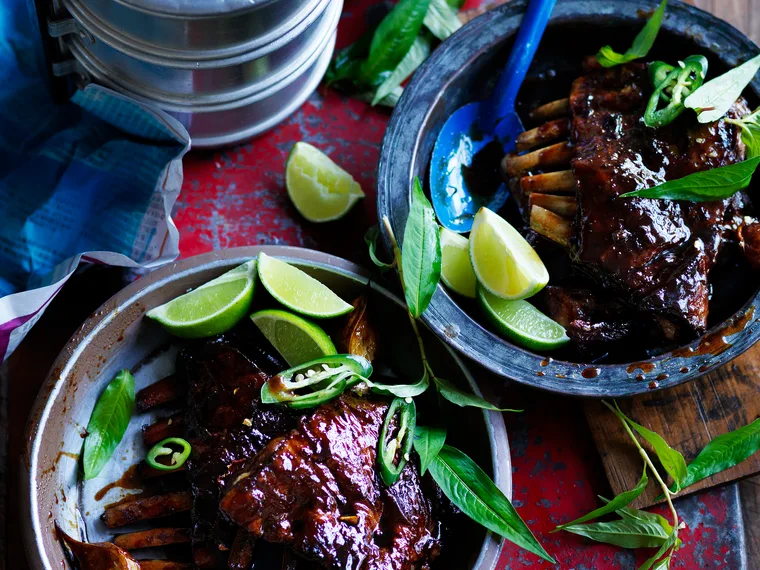 Tamarind and lemon grass lamb ribs