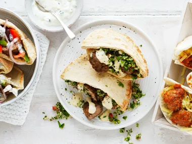 Lebanese meatball pocket