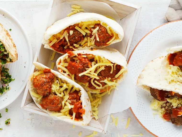 Mexican meatball pocket