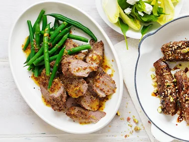 Honey mustard lamb