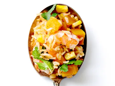 Prawn and coconut pilaf