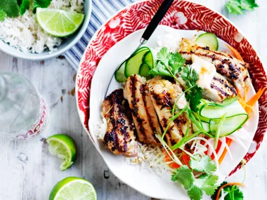Lemon grass and chicken banh mi bowl
