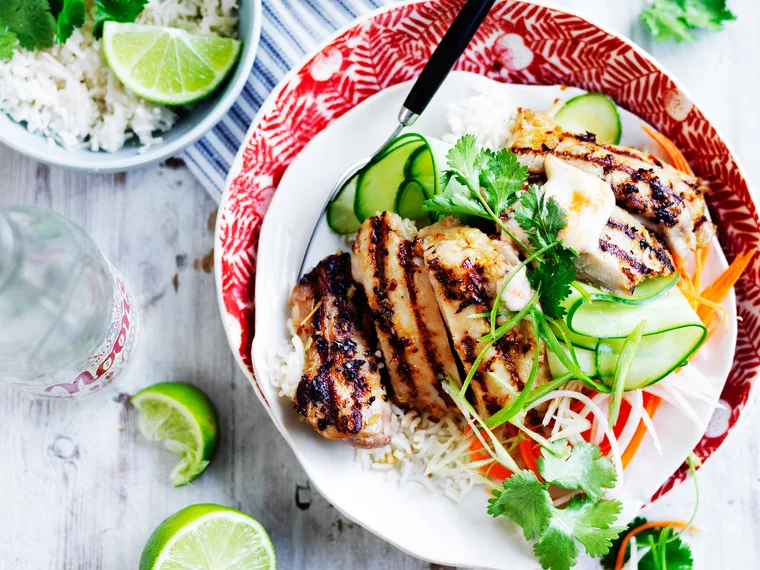 Lemon grass and chicken banh mi bowl
