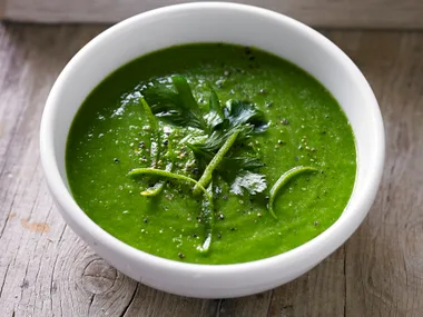 Kale and avocado soup
