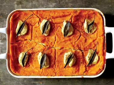 Butternut squash lasagne with sage tofu ricotta
