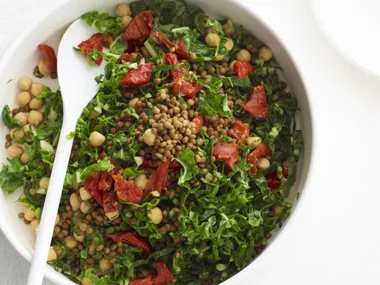 chickpea and lentil salad
