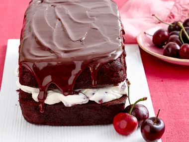 Egg-free chocolate and cherry loaf