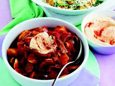 Goulash with paprika cream