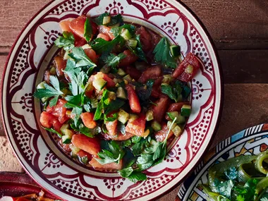 Tomato and preserved lemon salad