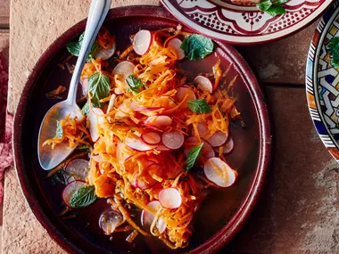 Radish and carrot salad