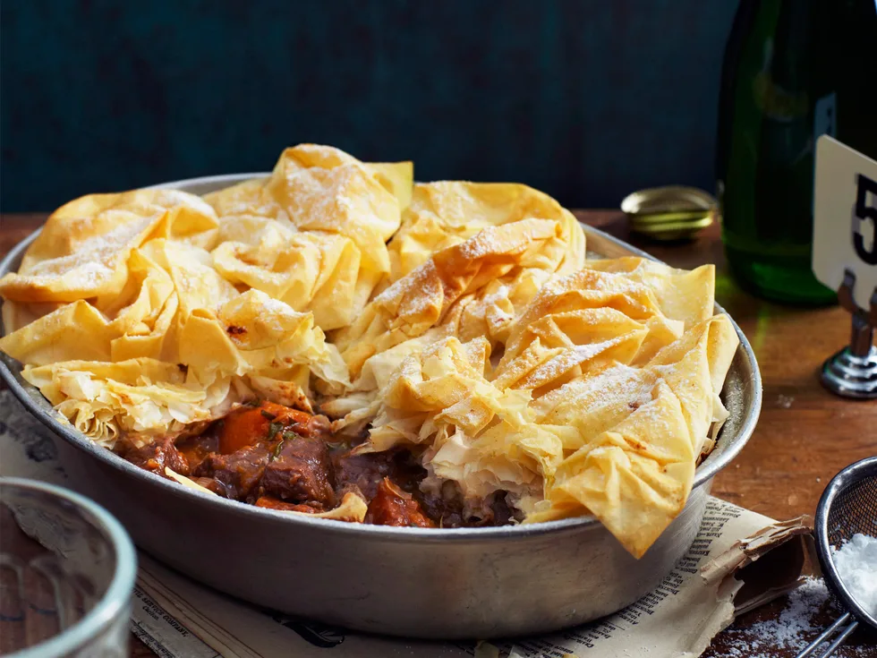 Moroccan lamb pie