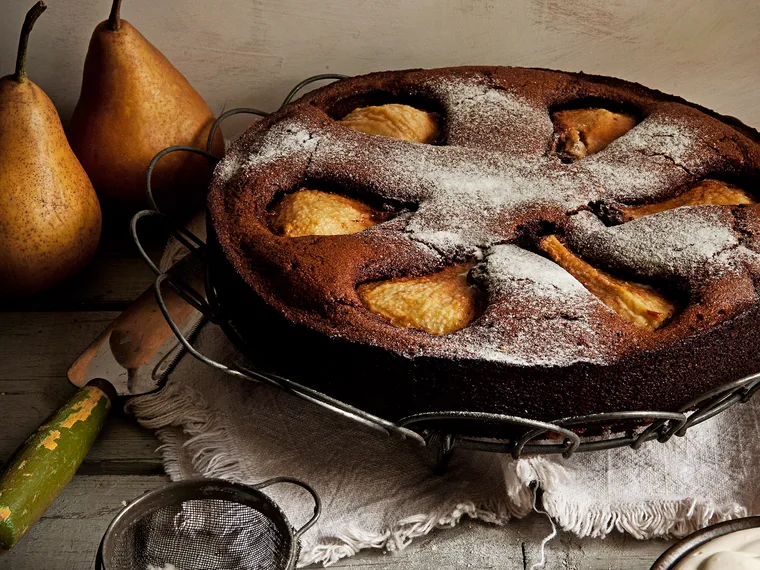 Flourless chocolate cake with crème chantilly