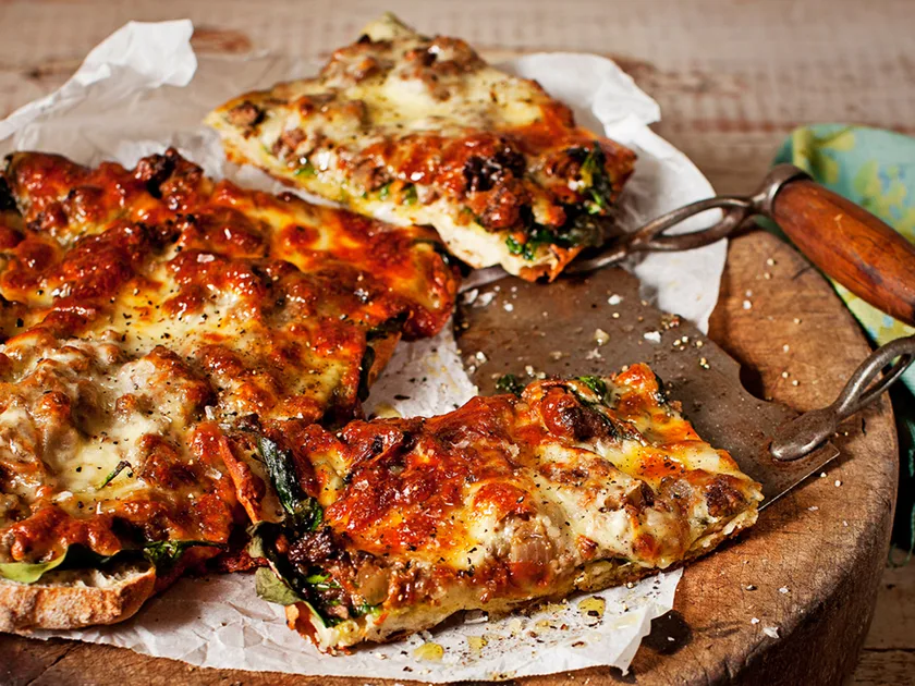 Turkish pizza with spiced lamb recipe