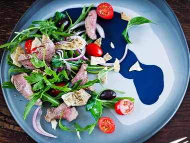 Lamb manoush salad