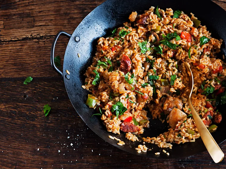 Chicken & chorizo jambalaya