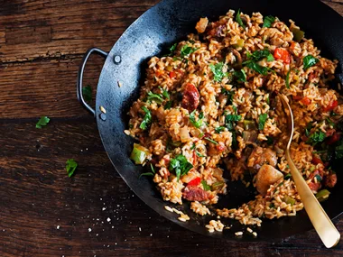 Chicken & chorizo jambalaya