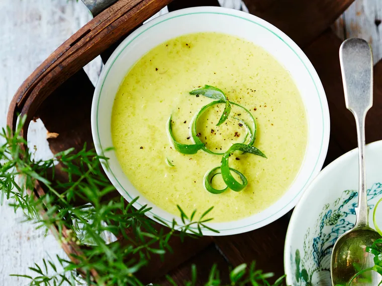 Garden-fresh asparagus soup