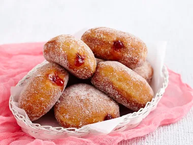 Jam filled doughnuts