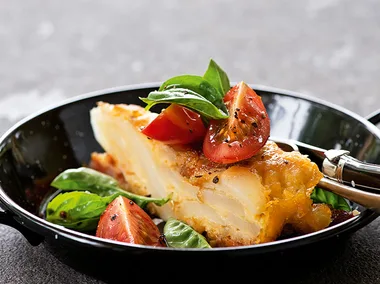 Spanish tortilla with chorizo and manchego