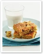 Honey and oat slice