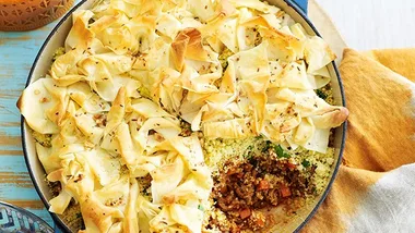 Moroccan beef pie