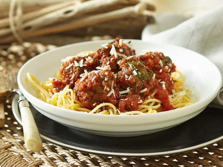 Italian meatballs in tomato sauce