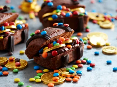 Pirate treasure chest cakes