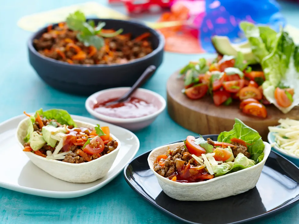 Classic beef stand ‘n stuff ™ soft tacos