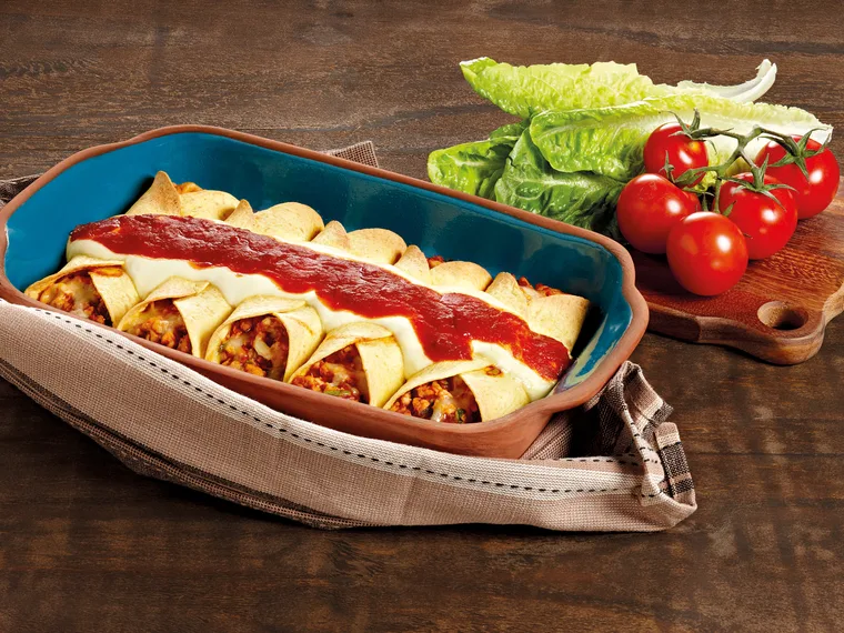 Easy and simple classic chicken enchiladas