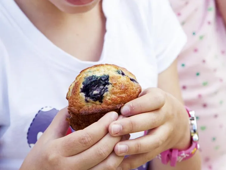 Banana blueberry yoghurt muffins