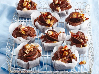 Chocolate hazelnut fairy cakes