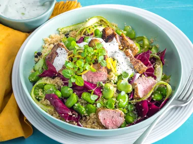 Moroccan lamb and radicchio salad