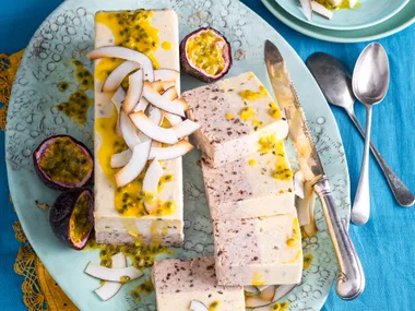 Fresh fruit semifreddo