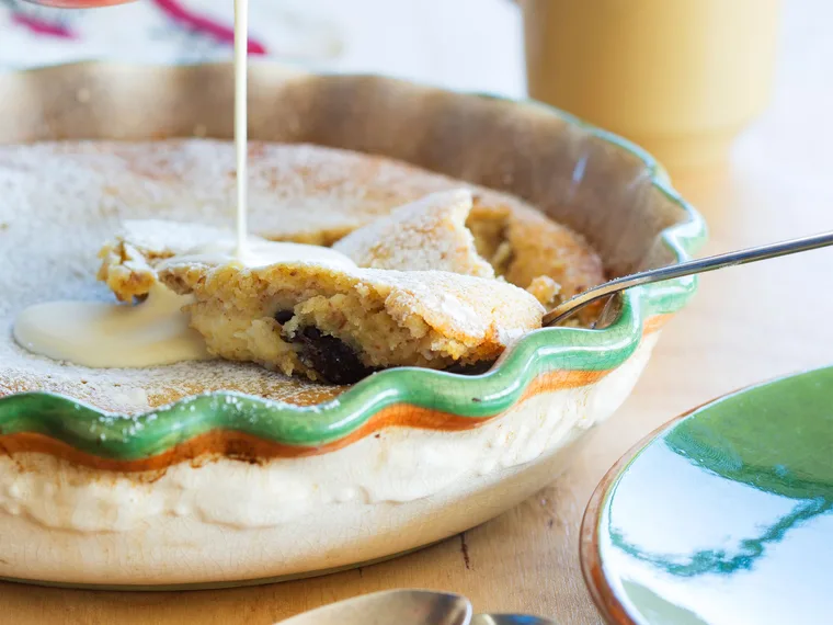 Prune & vanilla clafoutis