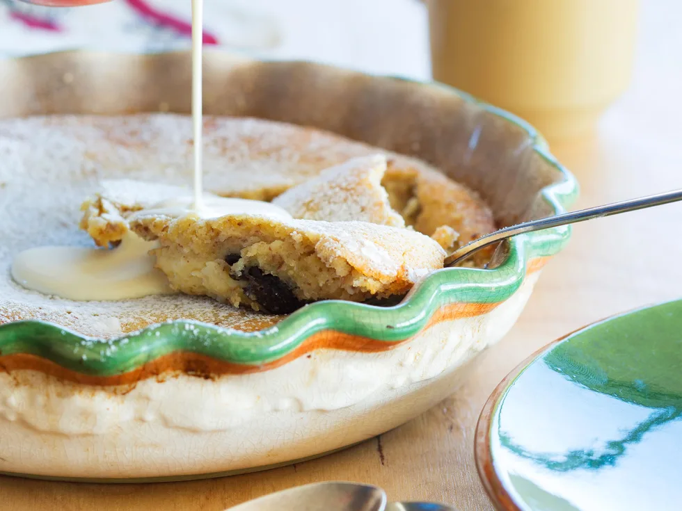 Prune & vanilla clafoutis