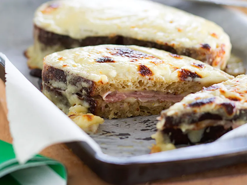 Croque monsieur with velvety bchamel sauce recipe