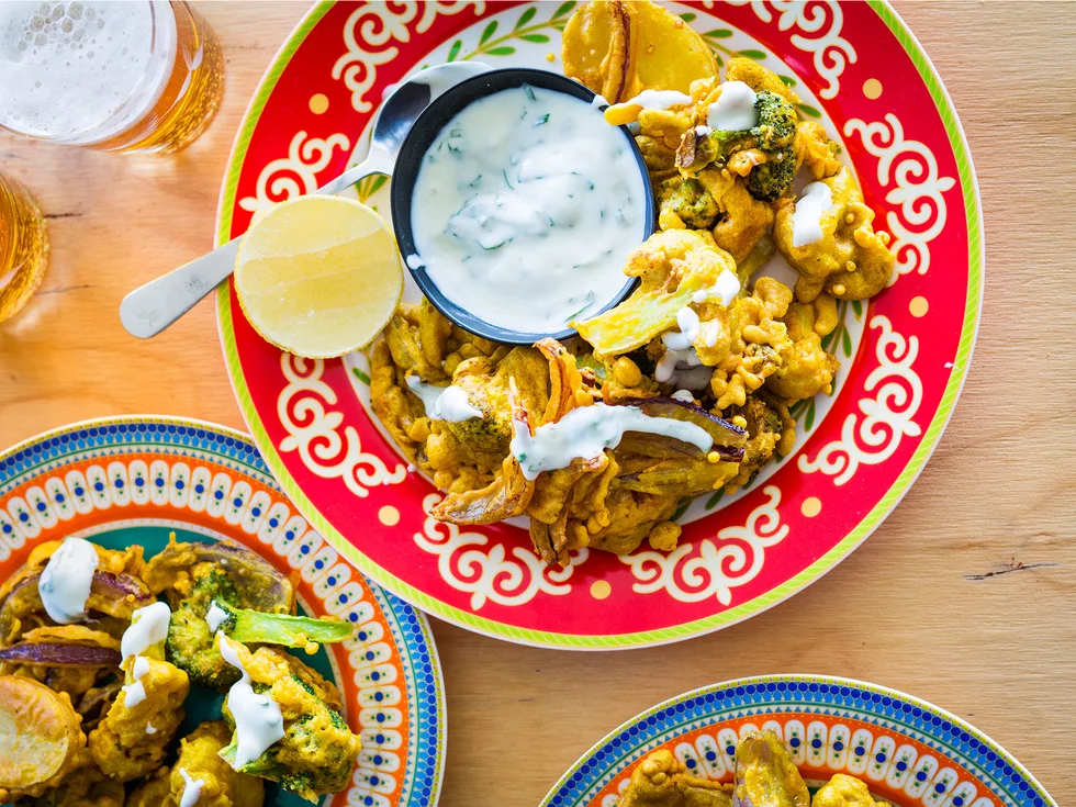 Spiced vegetable fritters