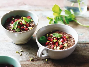 Turkish delight choc chia pudding