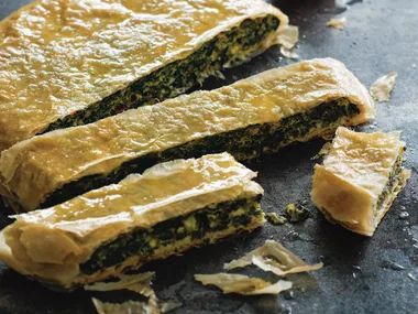 Chard and wild greens pie