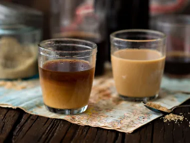 Cold brew camp coffee concentrate
