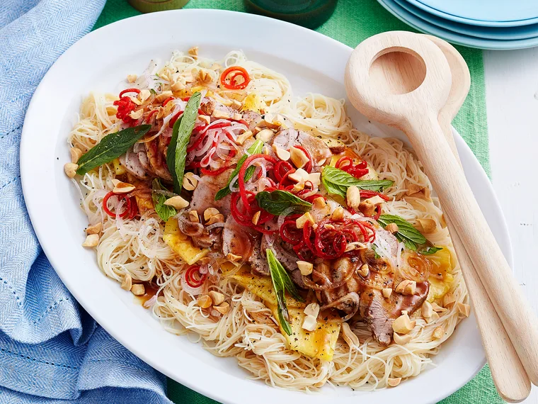 Pork and pineapple salad