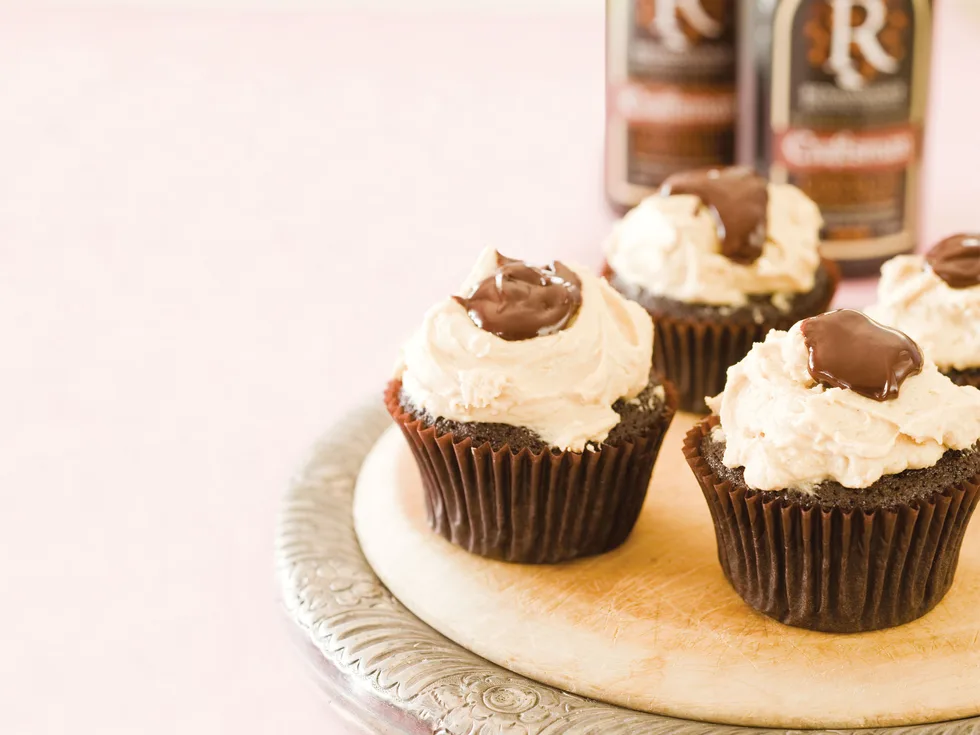 Triple chocolate beer cupcakes