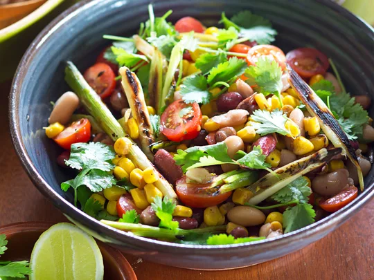 Mexican corn and bean salad