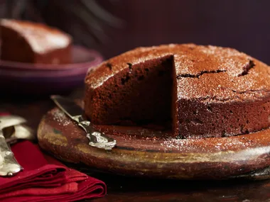Eggless, dairy-free chocolate cake