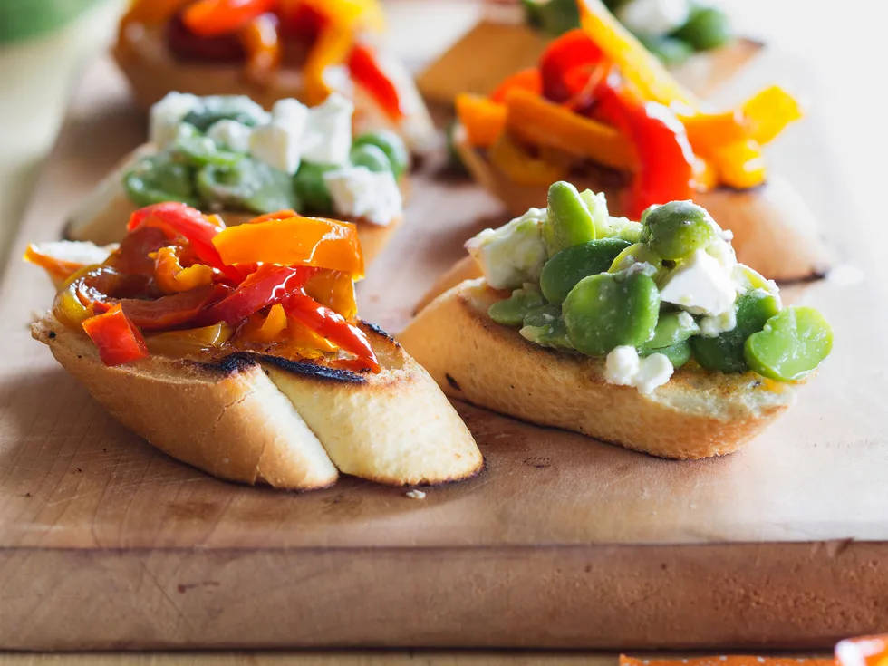 Summer entertaining bruschetta