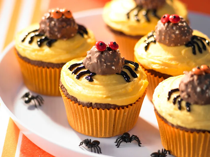 Scary chocolate cupcakes