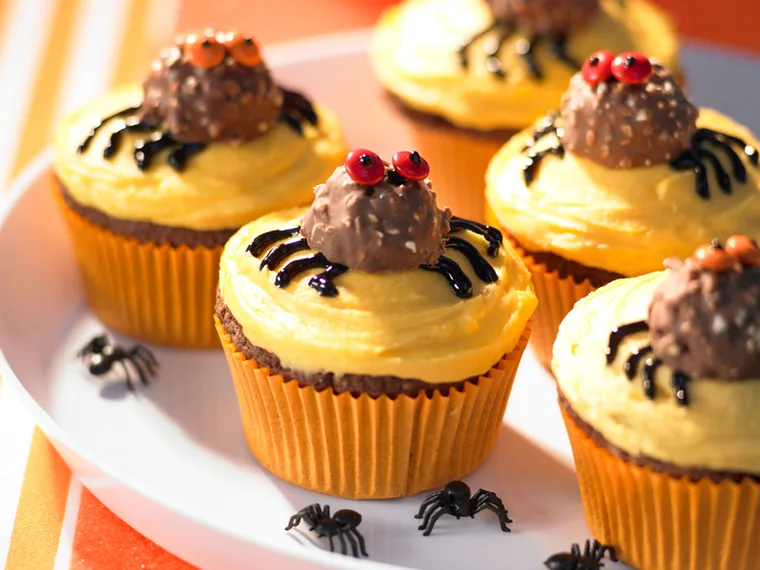 Scary chocolate cupcakes
