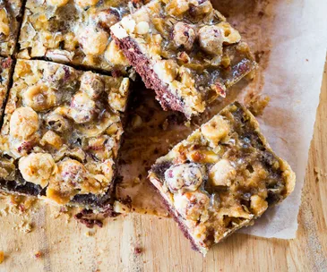 Chocolate & hazelnut slice