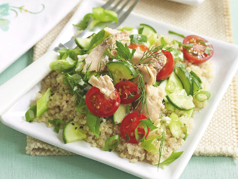 Salmon and Quinoa Tabouli