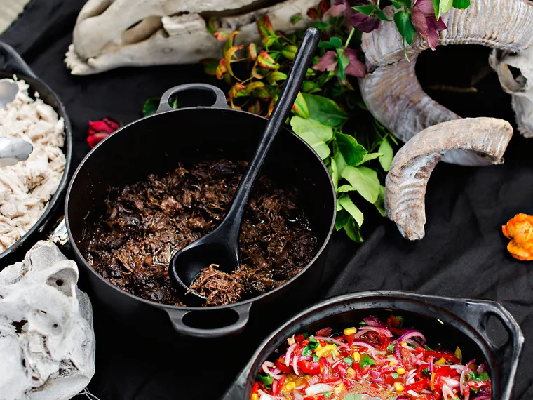Pulled beef with la casa seasoning